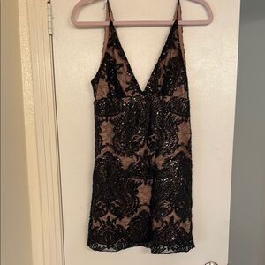 Free People Black Lace Dress